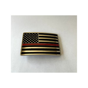 Thin Red Line Fire Fighter Belt Buckle